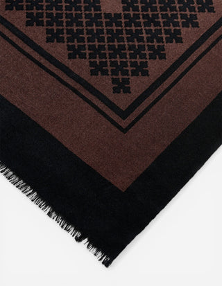 Julee Scarf Ull Mörkbrun