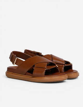 Sandal Läder Brun