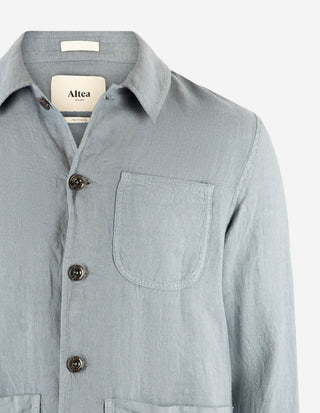 Constantin Overshirt Linne Blå