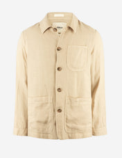 Constantin Overshirt Linne Beige