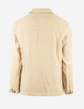 Constantin Overshirt Linne Beige