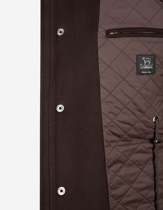 Field Jacket Ull/Cashmere Mörkbrun