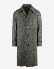 Sartorial Raglan Rock Fiskbensmönstrad Grå