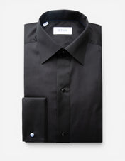 Slim Fit Smokingskjorta Svart