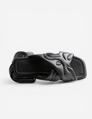 Padded Crossed Slip-In Svart