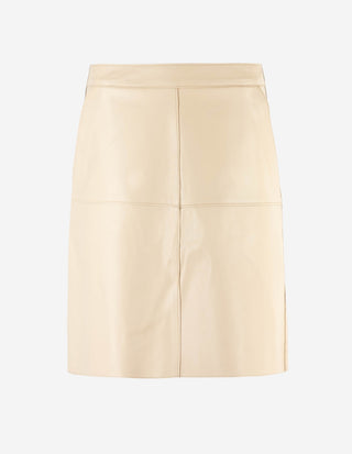 Elsie Kjol Lammskinn Ljusbeige