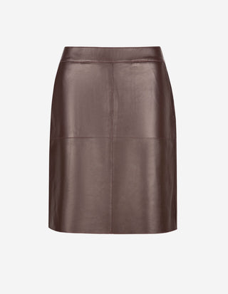 Elsie Kjol Lammskinn Burgundy