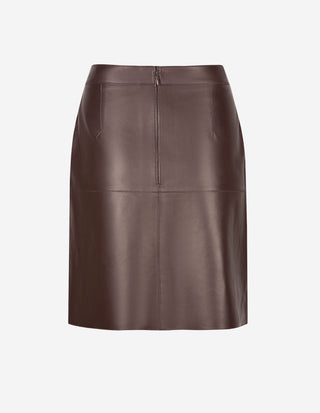 Elsie Kjol Lammskinn Burgundy