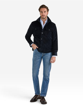 Firenze Overshirt Manchester Marinblå