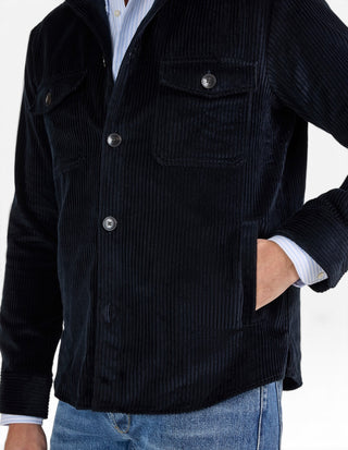 Firenze Overshirt Manchester Marinblå