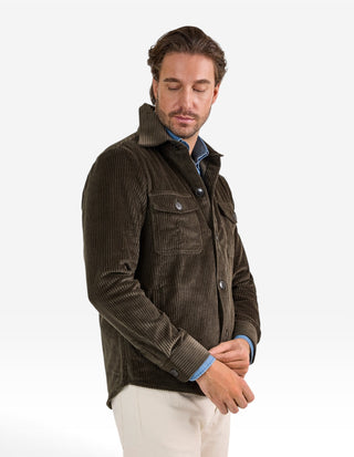 Firenze Overshirt Manchester Olivgrön