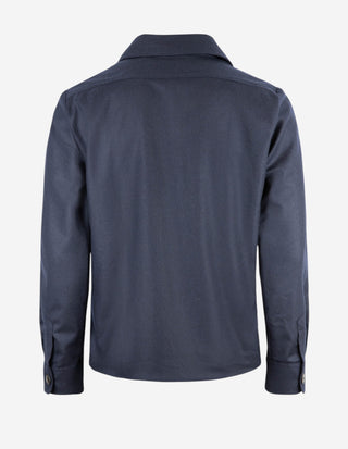 Firenze Overshirt Flanell Marinblå