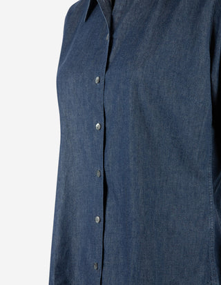 Molly Skjorta Denim Mörkblå