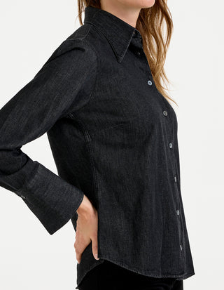 Molly Skjorta Denim Svart