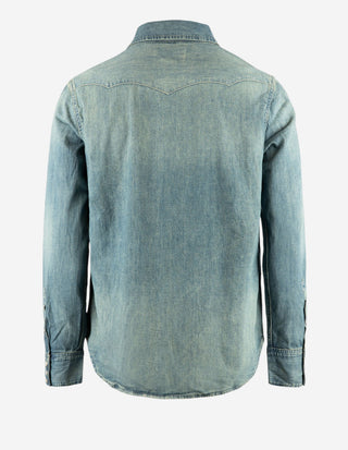 Skjorta Denim Denimblå