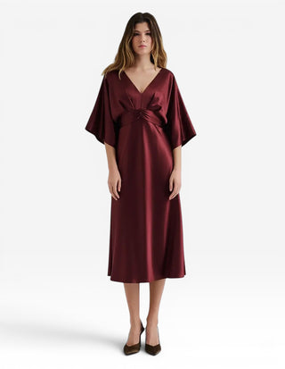 Juno Klänning Burgundy