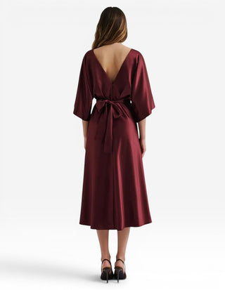 Juno Klänning Burgundy