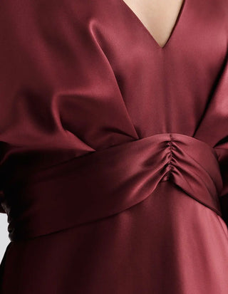 Juno Klänning Burgundy