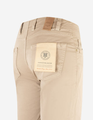 5-pkt Pan Oxford Shorts Gråbeige