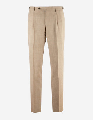 Retro Theca 2P Byxa Ull Siden Loro Piana Beige