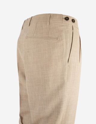 Retro Theca 2P Byxa Ull Siden Loro Piana Beige