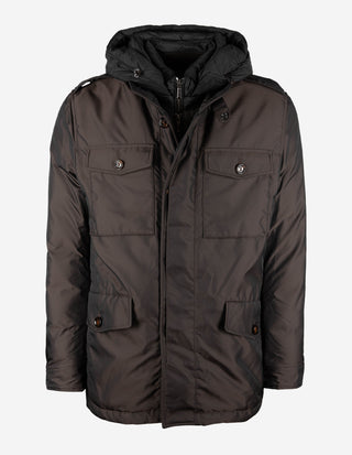 Isac - Fieldjacket - Dunjacka - Brun - Vattenavvisande