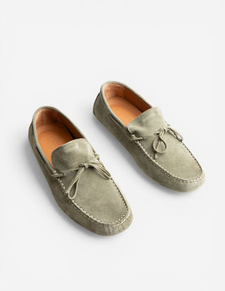 Car Shoe Mockasin Mocka Grön