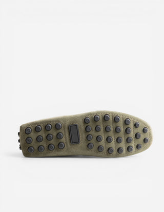 Car Shoe Mockasin Mocka Grön