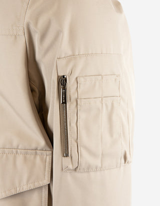 Aiden Bomber Jacka Gråbeige