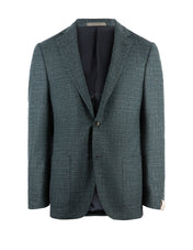 Drop7 Kavaj Ull Cashmere Petrol Blå