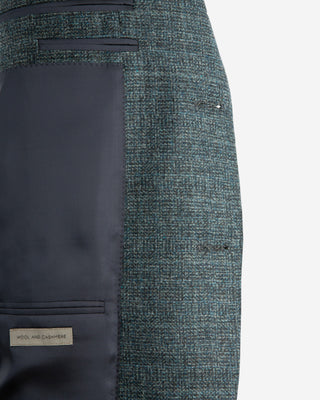 Drop7 Kavaj Ull Cashmere Petrol Blå