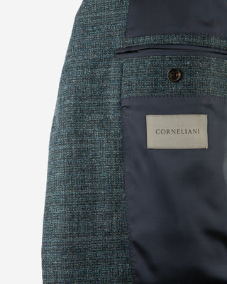 Drop7 Kavaj Ull Cashmere Petrol Blå