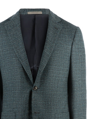 Drop7 Kavaj Ull Cashmere Petrol Blå