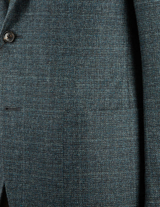 Drop7 Kavaj Ull Cashmere Petrol Blå