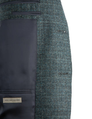 Drop7 Kavaj Ull Cashmere Petrol Blå