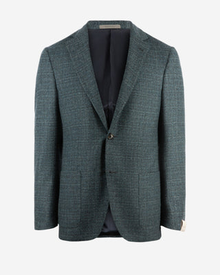 Drop7 Kavaj Ull Cashmere Petrol Blå
