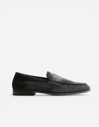 Penny Loafer Mocka Mörkblå