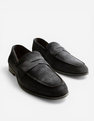 Penny Loafer Mocka Mörkblå