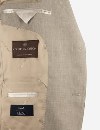 Fogerty Kavaj Strukturerad Ull Beige