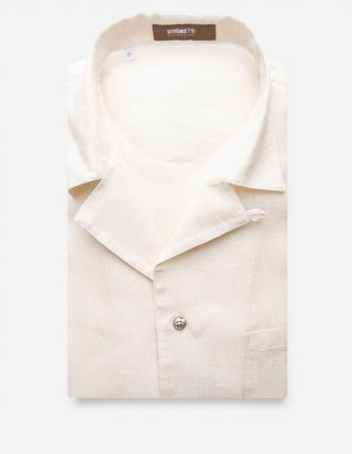 Resort Skjorta Linne Beige