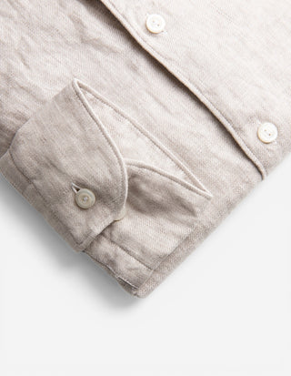 Contemporary Fit Skjorta Linne Beige