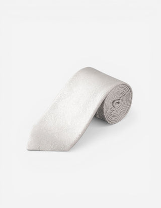Slips Siden Silvergrå Paisley One Size