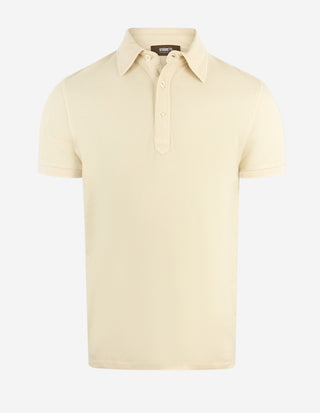 Pikétröja Bomull Ljusbeige