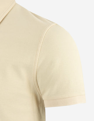 Pikétröja Bomull Ljusbeige