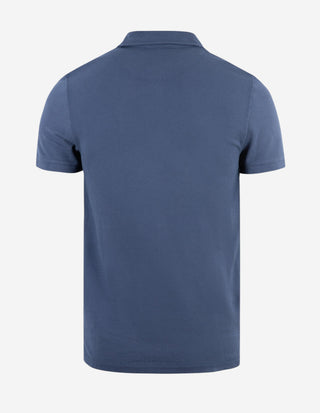 Pikétröja Bomull Denimblå