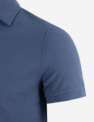 Pikétröja Bomull Denimblå