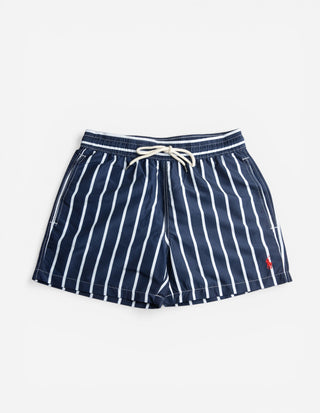 Traveler Badshorts Randiga Navy/Vit