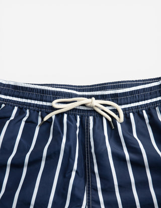 Traveler Badshorts Randiga Navy/Vit