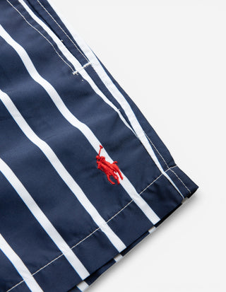 Traveler Badshorts Randiga Navy/Vit