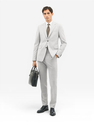Justin Kavaj Mix & Match Ull Stretch Ljusgrå